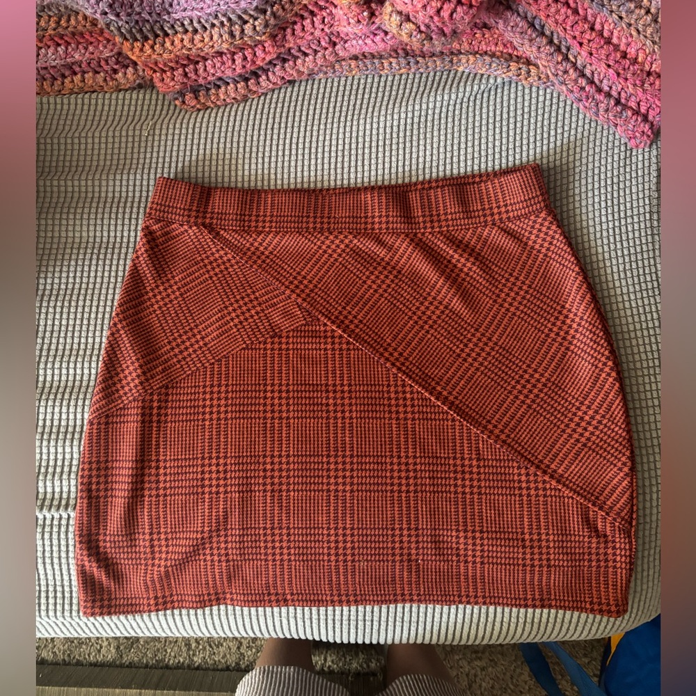 Free People Pink Asymmetrical Pencil Mini Skirt